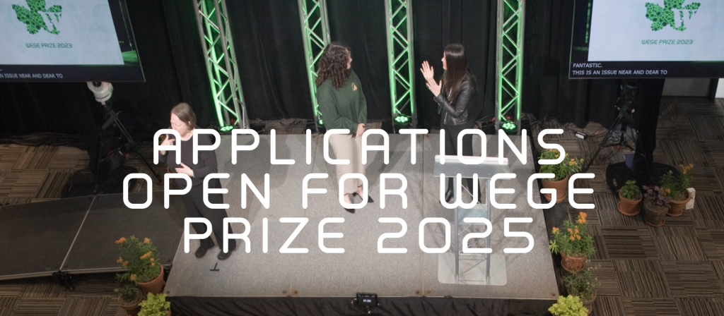 Applications Open for Wege Prize 2025